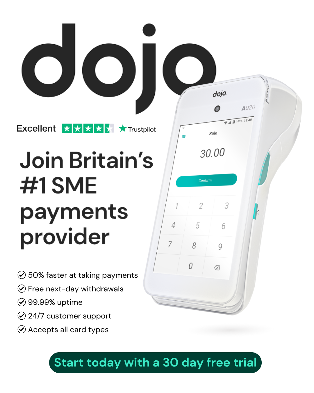 Dojo card machine
